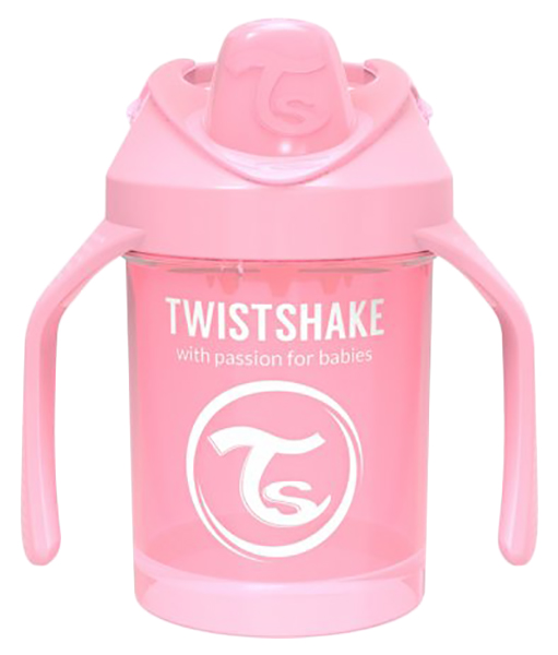 фото Поильник twistshake mini cup пастельный розовый pastel pink 230 мл