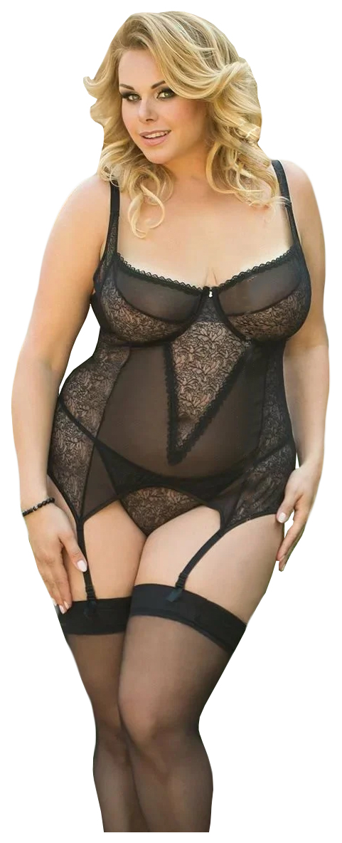 

Корсет и Трусы SoftLine Collection Elena, черный, XXXL 1860110, Elena