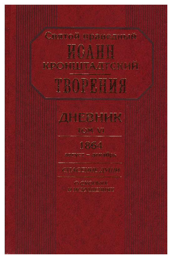 фото Книга творения. дневник. том 6. 1864, август - декабрь. спасение души. о скорбях и иску... символик