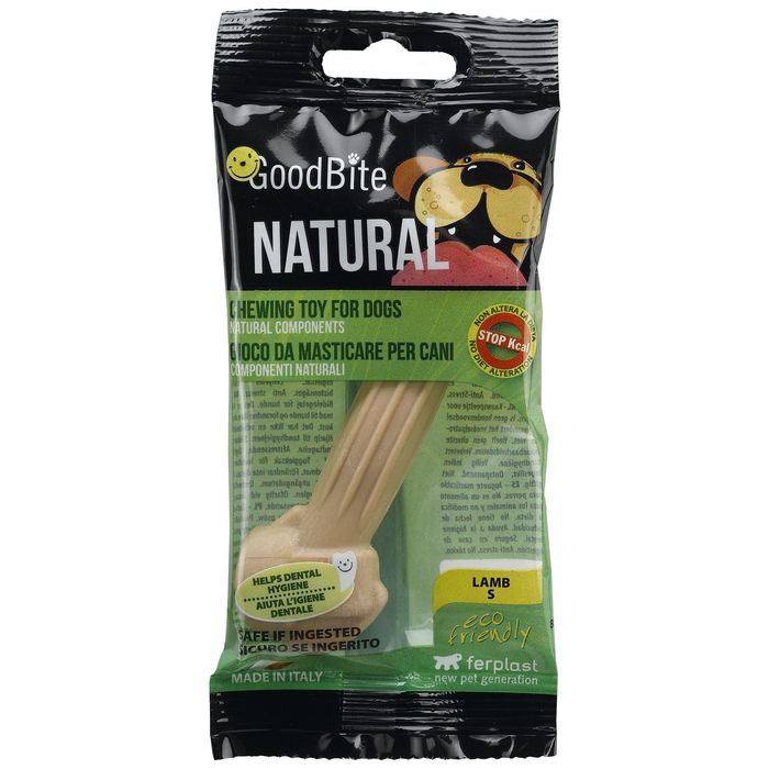 

Игрушка-кость Ferplast Goodbite Natural Bag съедобная для собак, баранина, 8,2 см