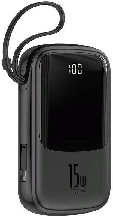 фото Внешний аккумулятор baseus q pow (ppqd-b01) 10000mah with lightning (black)