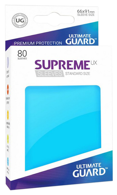 Протекторы Ultimate Guard, голубые Supreme UX Sleeves Standard Size Light Blue