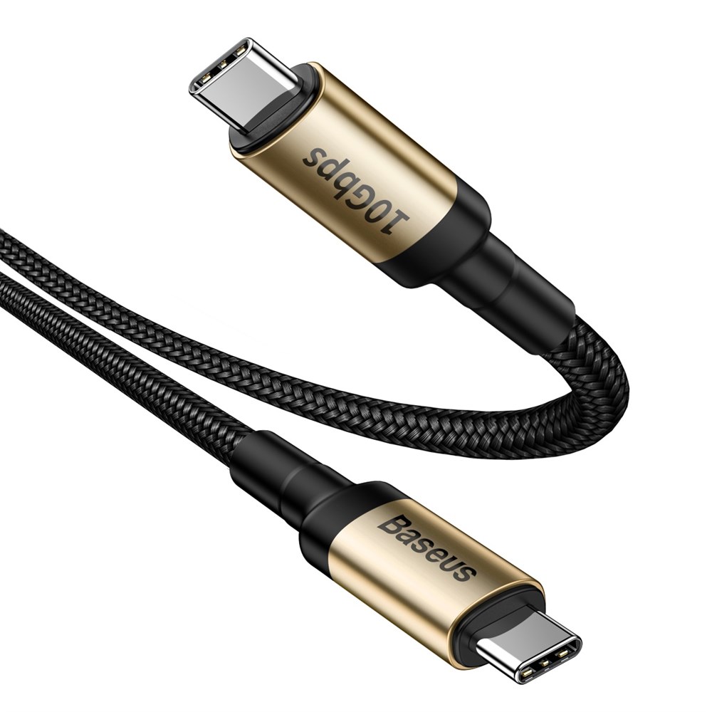 

Кабель Baseus Cafule series cable Type-C PD3.1 Gen2 100W (20V/5A) 1м Black/Gold