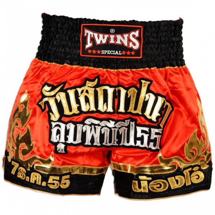 фото Шорты twins t-35 thai boxing shorts, red, l int