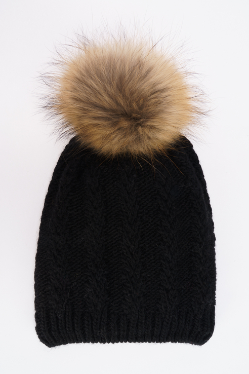 

Шапка бини женская Marhatter MWH8383/F черная р. ONE SIZE, MWH8383/F