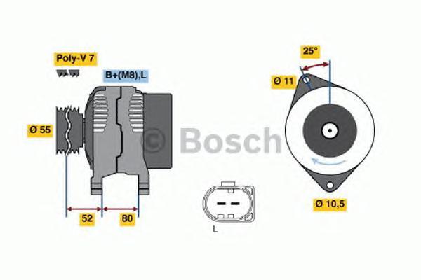 

Генератор BOSCH 0986046210