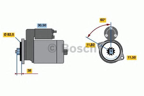 

Стартер BOSCH 0986014341
