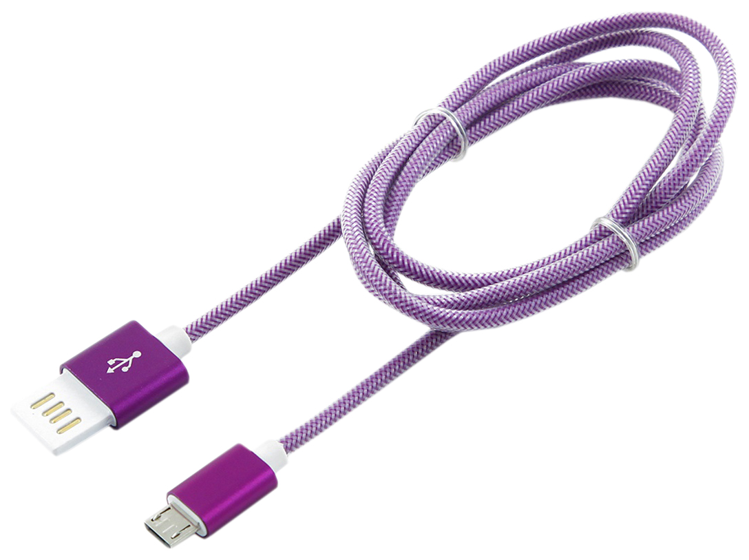 Кабель Cablexpert microUSB 1м Purple