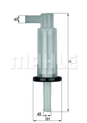 фото Фильтр топливный mahle/knecht kl33of