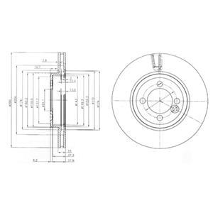 

Тормозной диск DELPHI BG4146