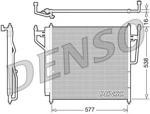 фото Радиатор кондиционера denso dcn46017