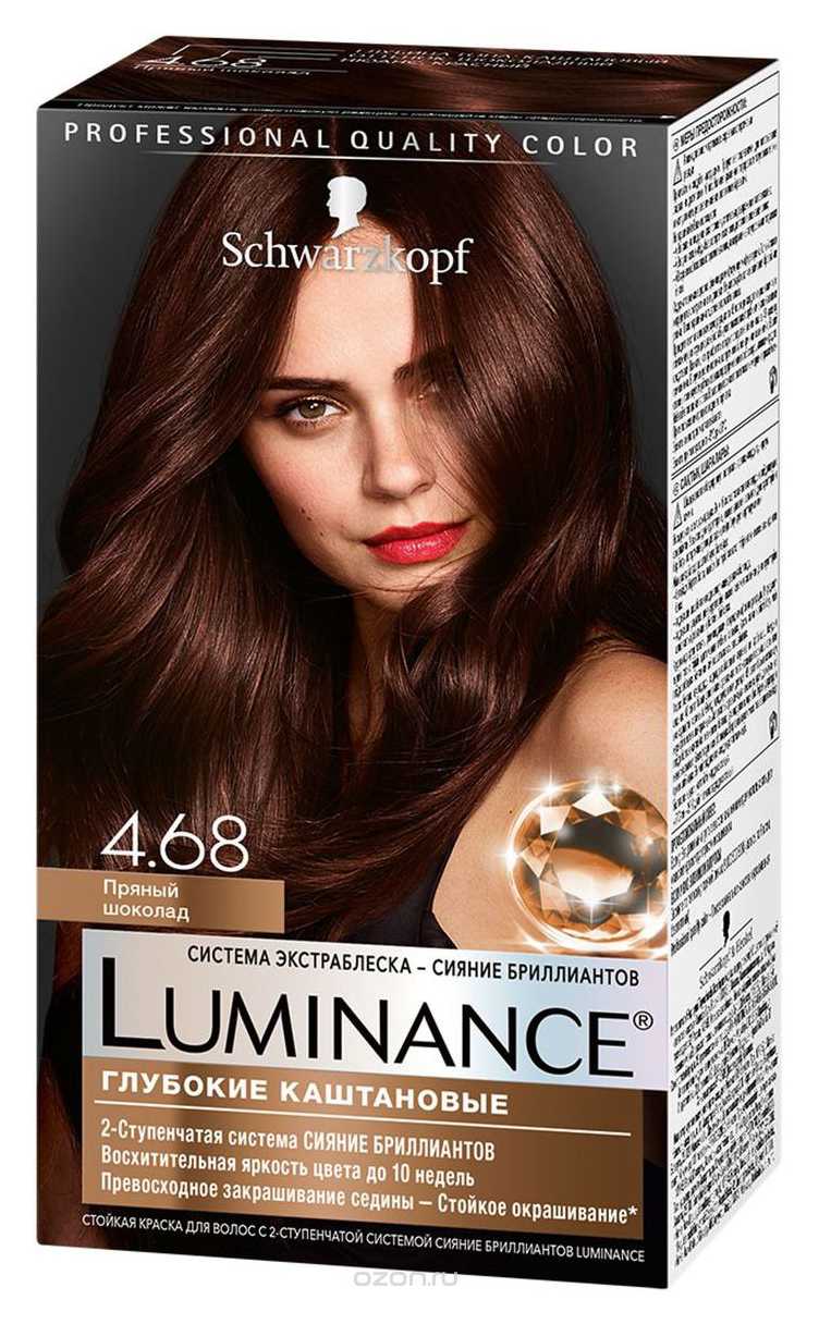 фото Стойкая краска для волос luminance color, 4.68 пряный шоколад, 165 мл