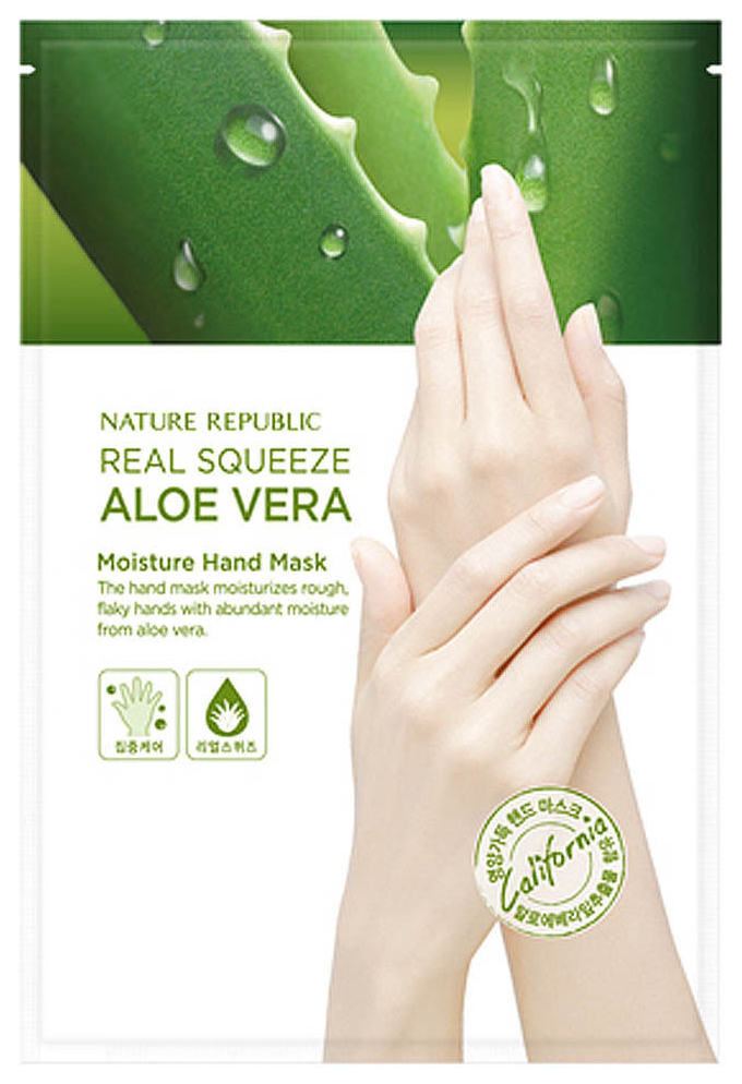 Маска для рук Nature Republic Real Squeeze Aloe Vera Moisture Hand Mask 16 мл