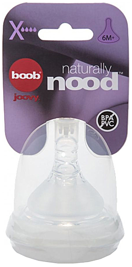 

Соска Joovy Naturally Nood Nipple X-Cut 6мес+