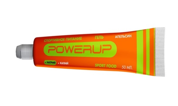 Энергетический гель PowerUp Натрий-Калий, 50 мл, апельсин