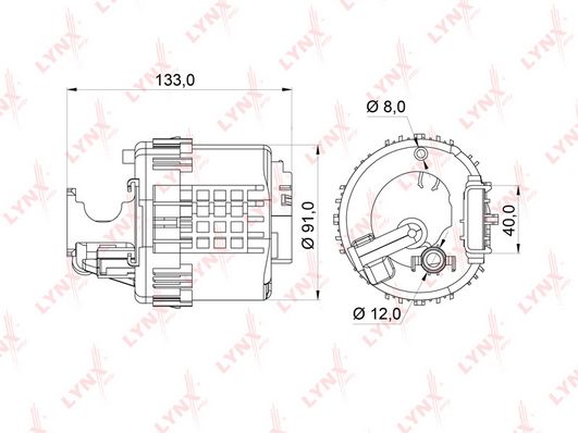 

Фильтр топливный LYNXauto LF-364M