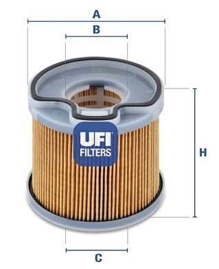 фото Фильтр топливный ufi 26.691.00