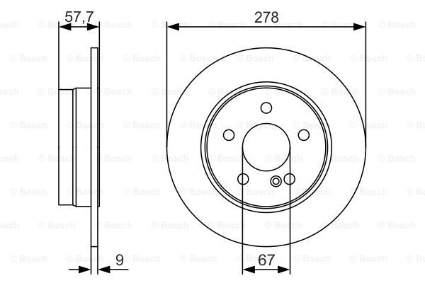 фото Тормозной диск bosch 0986479s96