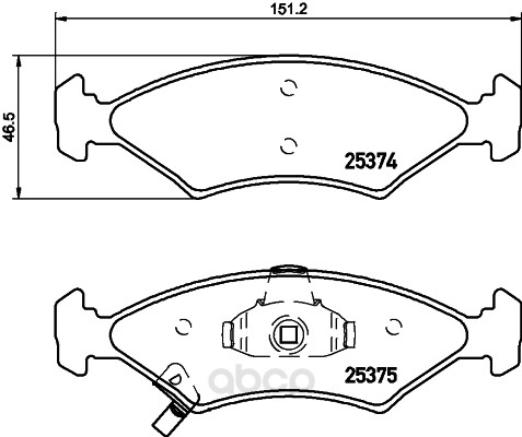 

Тормозные колодки HELLA PAGID/BEHR 8DB355019891