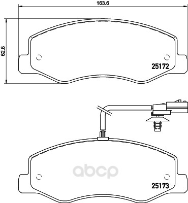 

Комплект тормозных колодок Hella 8DB355015311