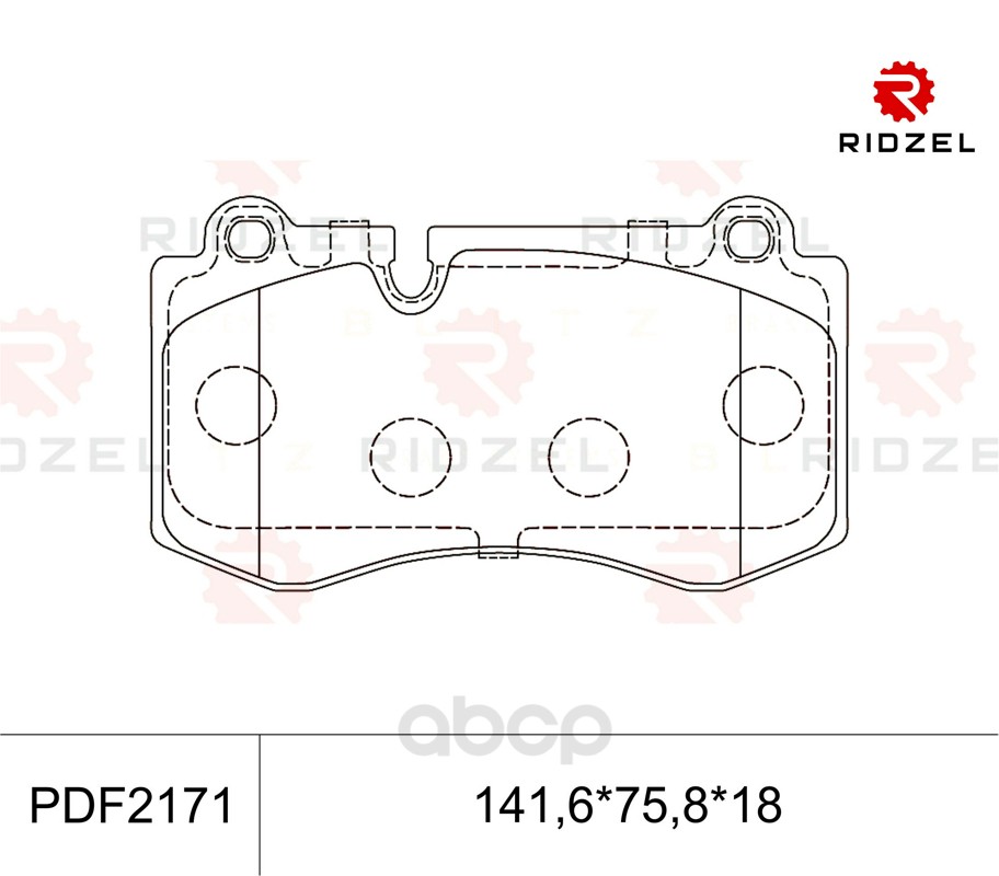 

Комплект тормозных колодок RIDZEL PDF2171