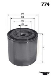 

Фильтр масляный MECAFILTER ELH4093