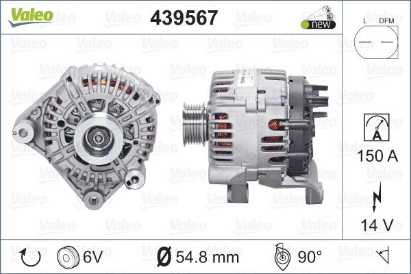 

Генератор Valeo 439567
