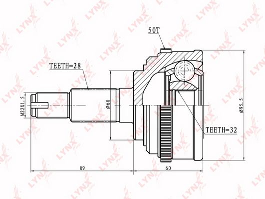 

Шрус LYNXauto CO-3414A