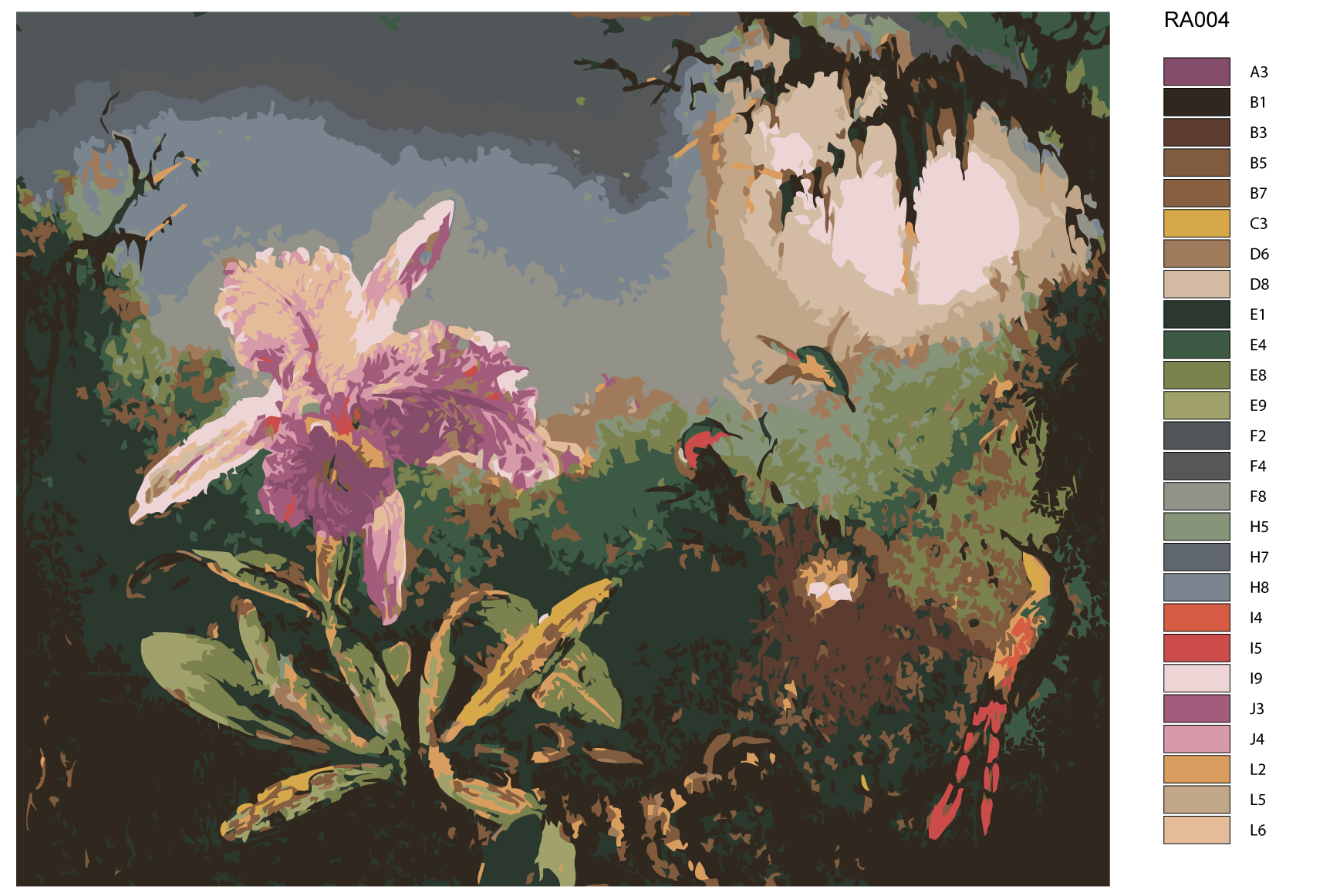 

Картина по номерам, 40 x 50, RA004, RA004