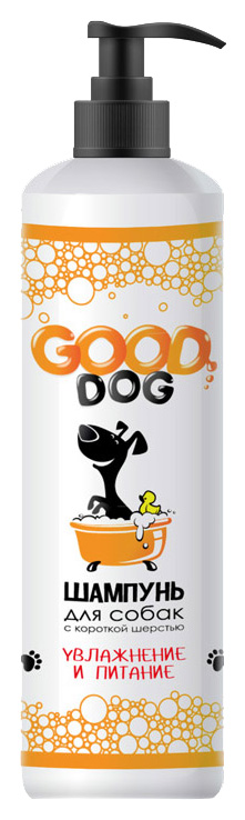 фото Шампунь для собак good dog с короткой шерстью, увлажнение и питание, зеленая трава, 250 мл