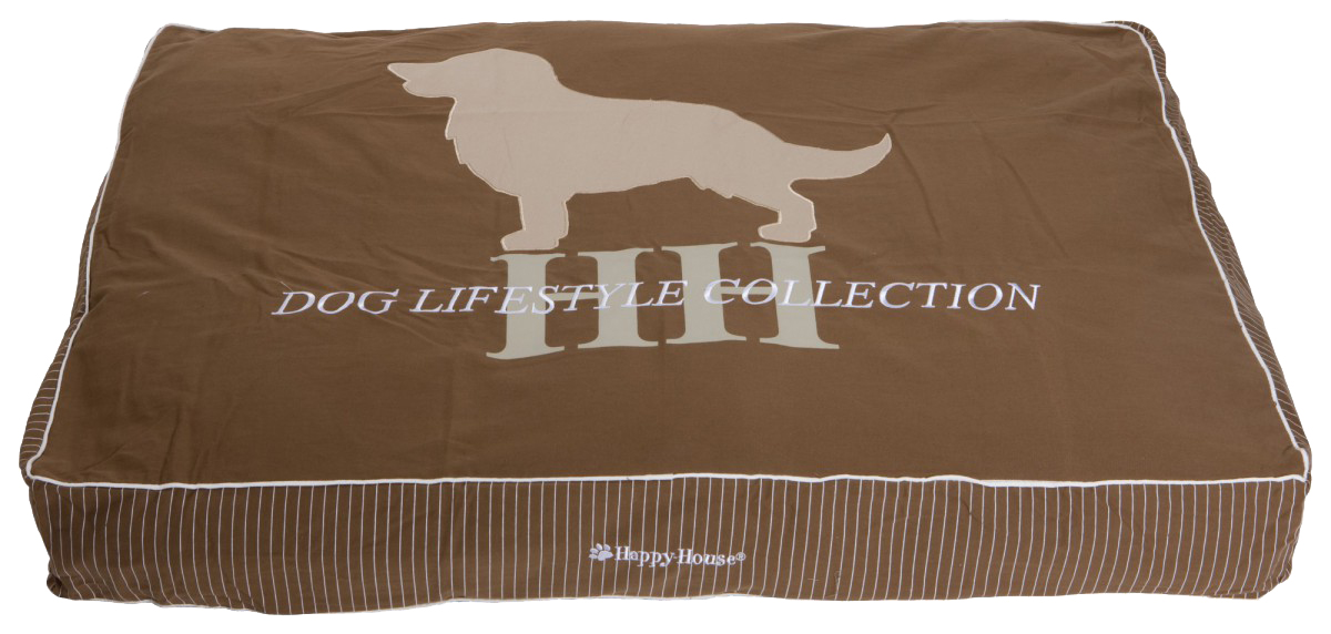 фото Лежак для животных happy house подушка ретривер dog lifestyle серо-коричневый