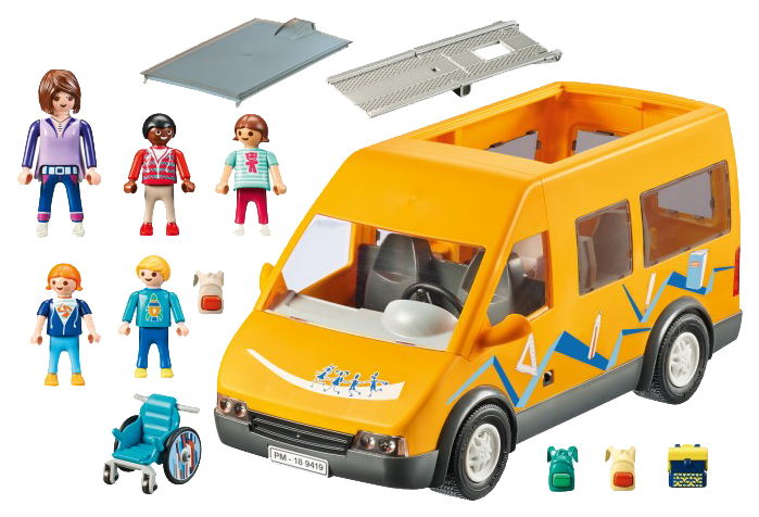 фото Игровой набор playmobil снова в школу:школьный фургон