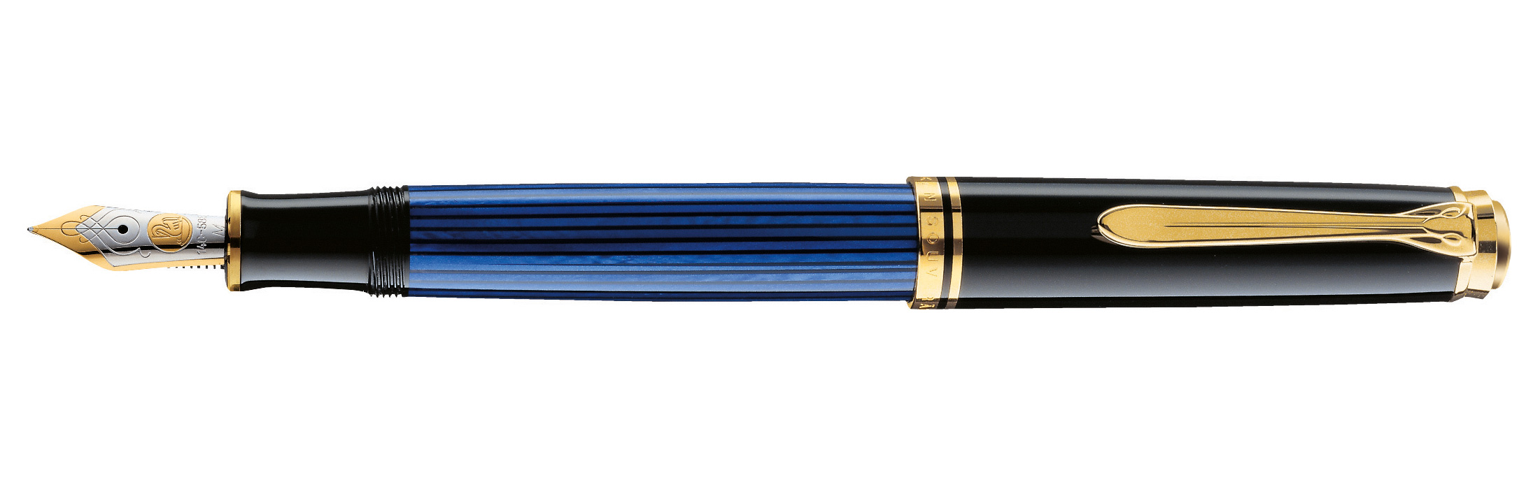 

Pelikan Souveraen - Black and Blue GT, перьевая ручка, F