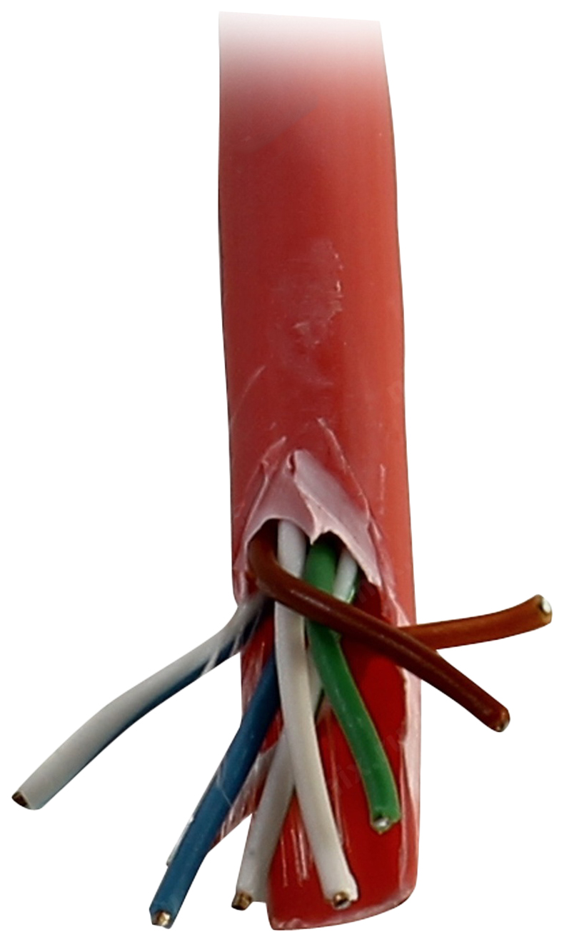 Кабель 5bites LAN-LAN, 305м Red (US5505-305A-LSZH) сетевой кабель 5bites utp solid 5e 24awg cca pvc 305m us5505 305a