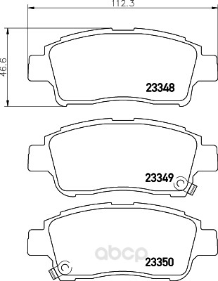 

Тормозные колодки дисковые HELLA 8DB355027471