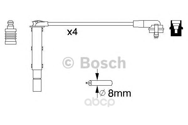 

Комплект высоковольтных проводов BOSCH 0986357090