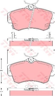 

Тормозные колодки TRW/Lucas передние с датчиком GDB4118