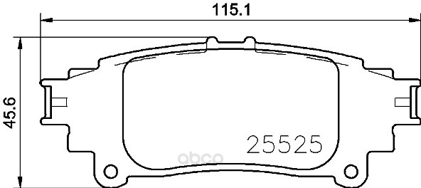 

Тормозные колодки дисковые brembo P83153