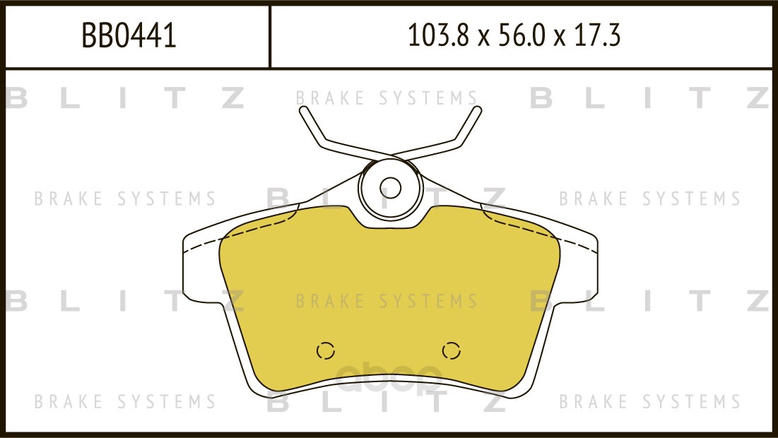 

Тормозные колодки BLITZ дисковые BB0441