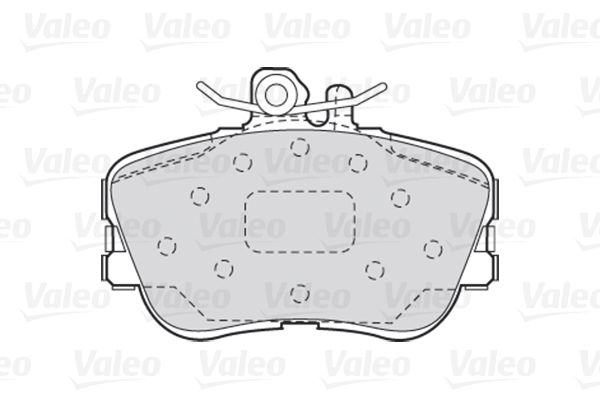 

Комплект тормозных дисковых колодок Valeo 301013