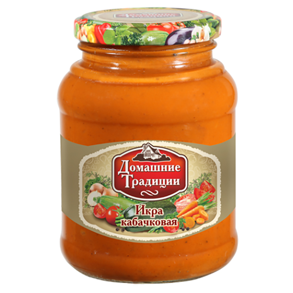 

Икра Домашние Традиции кабачковая обжаренная гост 480 г