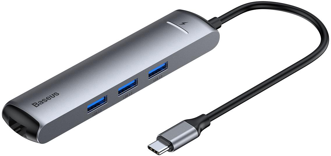 

Хаб USB-концентратор Baseus Eye Six-in-one Type-C-PD+HDMI+3xUSB3.0+RJ45, Mechanical eye Six-in-one