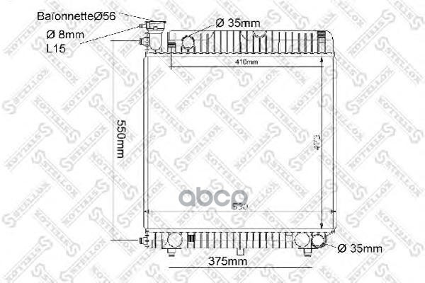 

Радиатор системы охлаждения Stellox 1025035SX