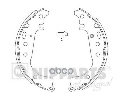 

Комплект тормозных колодок NIPPARTS J3502071