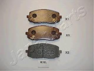 

Комплект тормозных колодок Japanparts PAK10AF