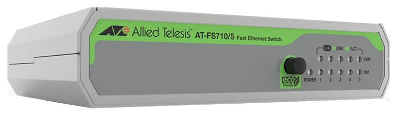 фото Коммутатор allied telesis at-fs710/5-50 grey