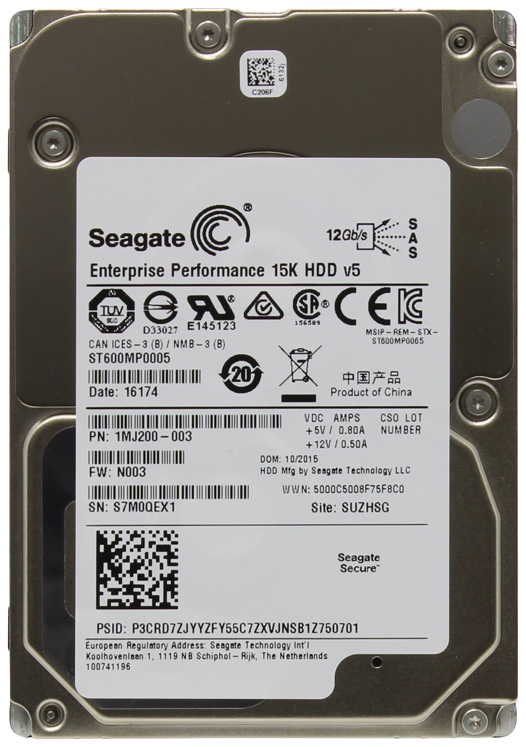 фото Внутренний жесткий диск seagate enterprise performance 15k 600gb (st600mp0005)