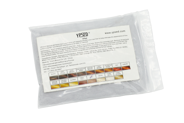 Загуститель для волос YPSED regular Сменный блок, серый 25 гр контейнер для линз gloss серый