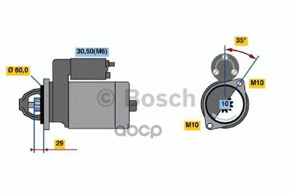 

Стартер BOSCH 0986021330