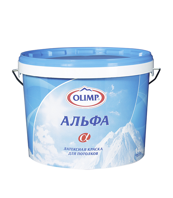 

Краска Olimp Альфа, база A, 20 л, Белый, Альфа